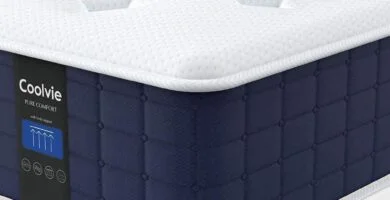 Colchón Coolvie Queen, colchón híbrido de 10 pulgadas tamaño Queen, resortes de bolsillo individuales con espuma viscoelástica, cama en una caja, sueño más fresco con alivio de presión y soporte