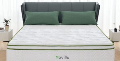 Novilla Queen Mattress colchon hibrido de 12 pulgadas con espuma viscoelastica